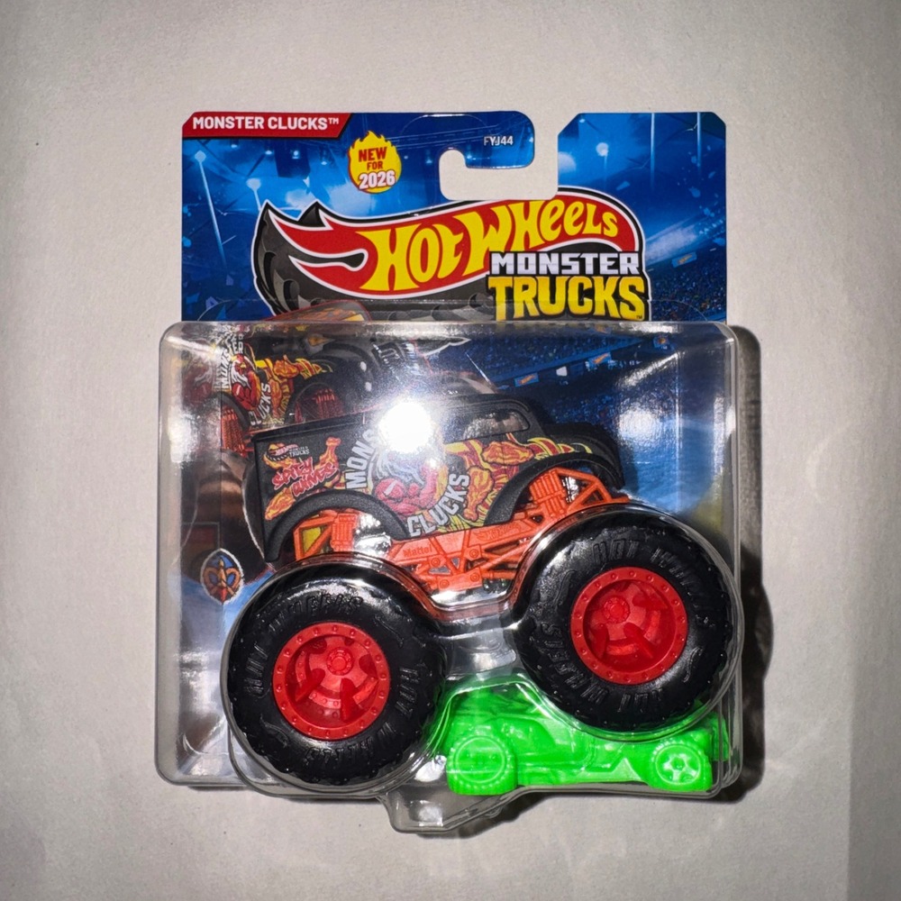 Hot Wheels Monster Trucks Monster Clucks Black 2025 Wing King 1:64 Scale FYJ44